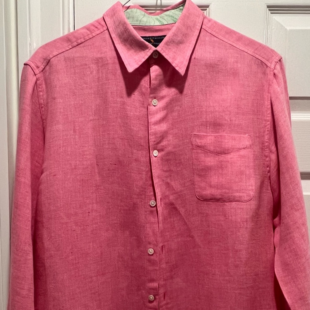 Margaritaville Is Reserves Lemon Key LS Shirt M